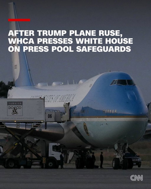 The White House Correspondents' Association has asked President Donald Trump's administration to "work with us on a protocol for handling extraordinary security circumstances in the future," now that his secret plane switch last month has been revealed by leaks to news organizations. https://t.co/Fo0H0OAP63