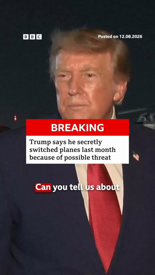 US President Donald Trump has confirmed that he secretly swapped planes as he left a Nato summit in Turkey last month due to a possible threat. Full story: https://t.co/zCgpZ1Uoc8 