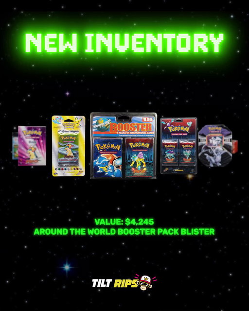 New blister packs, starter packs, theme decks, tins, and booster boxes are now available to pull in our Pokémon Sealed Packs! ✨ 