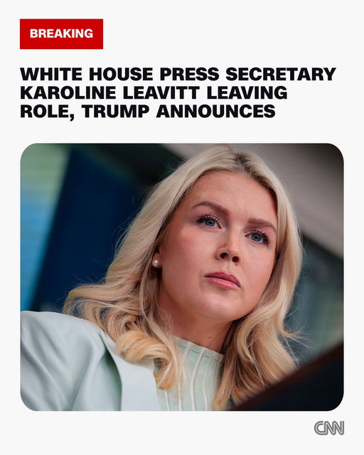 White House press secretary Karoline Leavitt will leave the role at the end of August, Trump announces https://t.co/iNOn5Ju1wf 