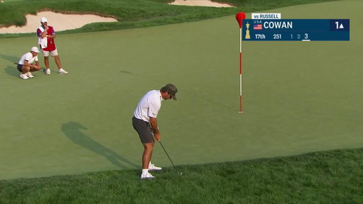 WHAT A SHOT! WHAT A MATCH! 👏👏👏

Ryder Cowan leaves his second in the rough, but follows it up with a SPECTACULAR par to defeat Miles Russell, 2 and 1. 