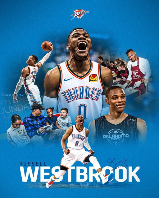 RUSSELL 💙 🧡

To a legend on and off the floor, congrats on retirement and thank you for everything you gave to the city @russwest44 