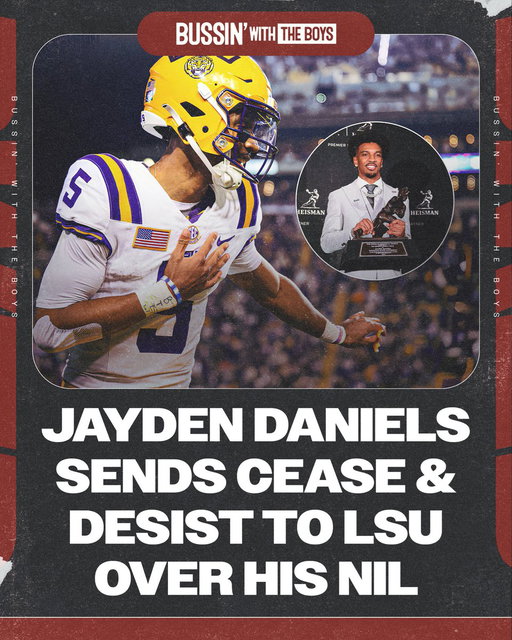 Commanders QB Jayden Daniels has informed LSU they cannot use his name, image or likeness anymore after allowing someone else to wear no. 5 😳

Daniels felt "profoundly disrespected", per @espn 