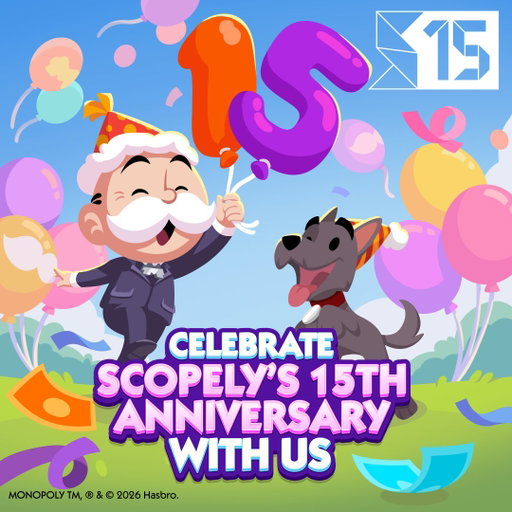 Scopely is turning 15, and we're celebrating with YOU! 🎉

What is your favorite memory from the past 15 years? Share your story in the comments below! 👇

🎁 Grab an anniversary gift of 150 FREE Rolls and 2 exclusive Emojis right here: https://bit.ly/Scopely15th 
