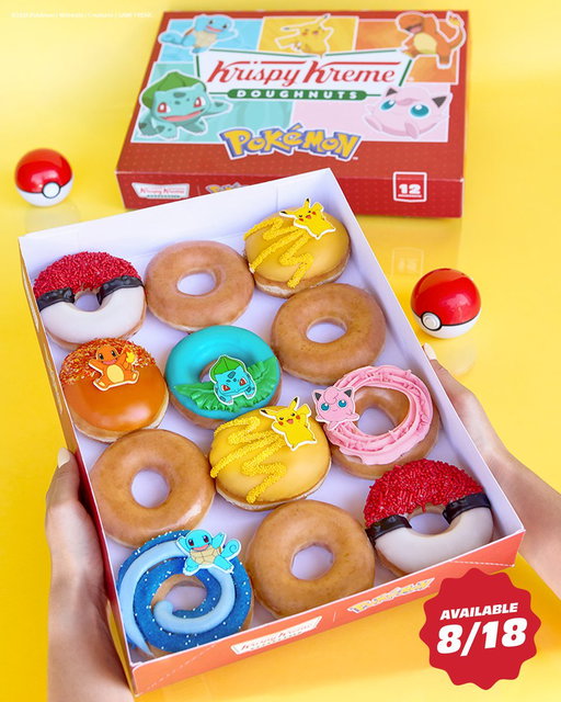 Trainers, your sweet doughnut adventure starts 8/18! 🍩 

An iconic lineup of Pokémon-inspired doughnuts are landing at a Krispy Kreme near YOU! 
💛 Pikachu
🩷 Jigglypuff
🧡 Charmander
💚 Bulbasaur
💙 Squirtle
❤️ Poké Ball

Which doughnut are you catching first? 👇🍩 