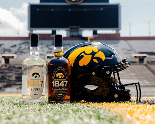 Cheers to the Hawkeyes! 🥃

We’re thrilled to announce the release of 1847 Bourbon and Vodka, a limited-edition, co-branded line of spirits in partnership with @CedarRidgeIowa. 

Bottles from Iowa’s first and oldest distillery can be found in stores statewide and select premium club areas inside Kinnick Stadium and other Iowa athletic venues throughout the year.