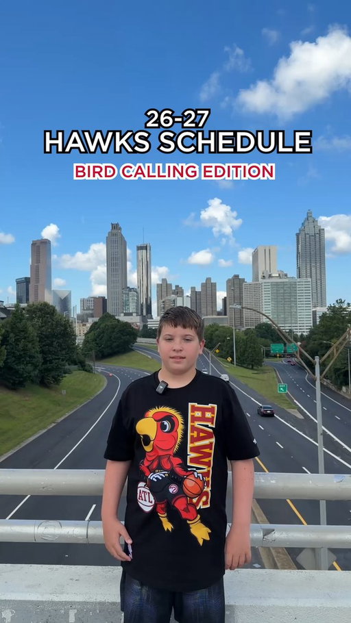 The Hawks got the bird calling kid to announce their 2026-27 schedule  