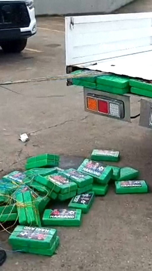 A massive cocaine bust near Ecuador's border with Colombia comes with a bizarre twist: hundreds of packages feature the face of soccer superstar Erling Haaland.

Police say they seized nearly 800 pounds of cocaine packed into 370 packages and arrested the truck driver.

Officials estimate the haul amounts to roughly 7.7 million doses.