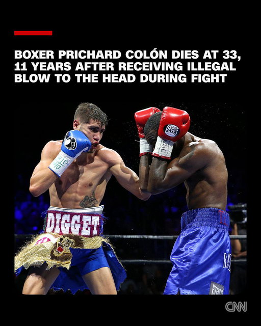 Former boxer Prichard Colón has died at age 33, 11 years after sustaining life-altering blows to the head during the only defeat of his professional career. https://t.co/ycMPAGCeZT 