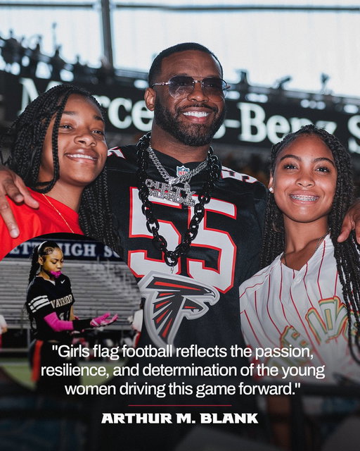 The fastest growing sport in America is flag football 🤝

Our playbook for driving the sport forward has made an impact on families across the country, including John Abraham and his daughter, Ayumi

MORE: https://t.co/TI9TKMJ8bx 