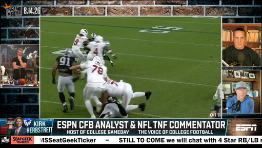 "Fernando Mendoza had some moments..

I thought he played in rhythm" ~ @KirkHerbstreit 

#PMSLive 
