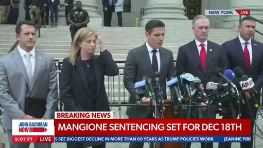 "This is an important moment of accountability." 

Federal and local officials speak after Luigi Mangione pleaded guilty in New York City in connection with the murder of UnitedHealthcare CEO Brian Thompson. 