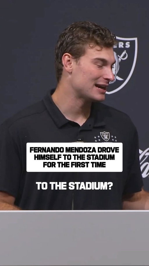 Fernando Mendoza said the Raiders' preseason opener was the first time he had driven himself to a game:

"Usually in college you just hop on the bus." 