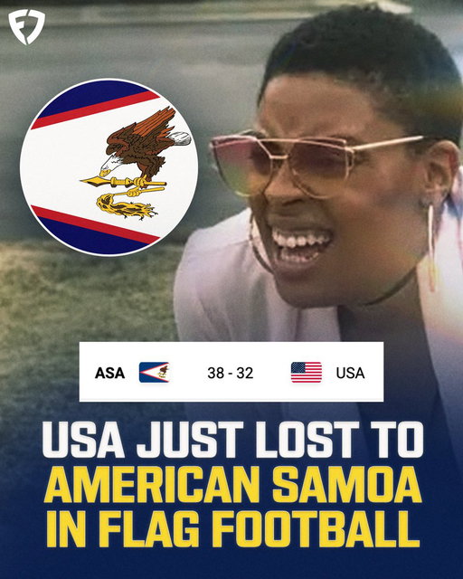 NO WAY.

The U.S. just LOST to American Samoa at the Flag Football World Championships 😳

It's the first time USA has lost at the event SINCE 2012. 