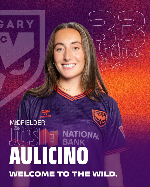 Welcome to the Calgary Wild, Josie! ⁣⁣⁣⁣⁠
⁠
The Calgary Wild is very excited to announce that Josie Aulicino has joined the club. ✍️⁠ 