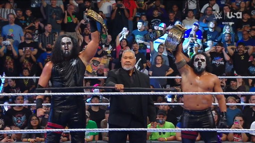 We have NEW WWE Tag Team Champions! 🏆

With Haku by their side, the MFTs have stormed to the Titles! 