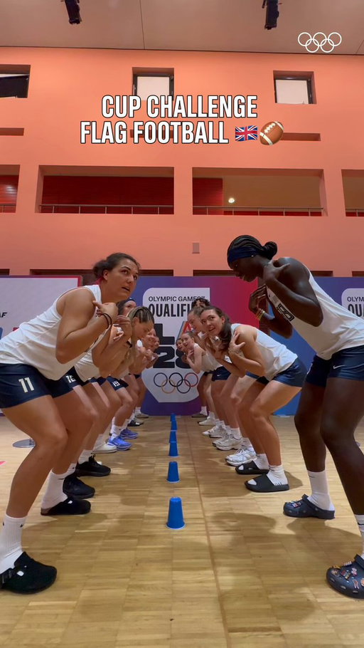 Head, shoulder, knees... Flag Football! 🏈 Team GB gets competitive with the Cup Challenge!

Who was the fastest? 👀⚡

#Olympics #RoadToLA28 #OlympicQualifiers 