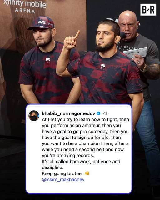 Khabib sends Islam some words of encouragement ahead of UFC 330🤝 