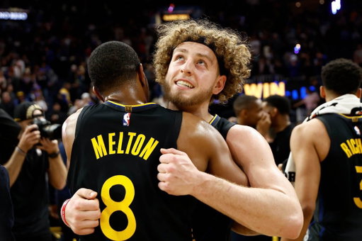 A @BleacherReport trade idea:

Warriors receive: 
Tyler Herro
Myles Turner
Jaime Jaquez Jr.
Kevin Porter Jr.

Bucks receive: 
Jimmy 
Podz
Moody
Will Richard
2027 first (top-4 protected)
2031 first

Honestly this would be interesting… 