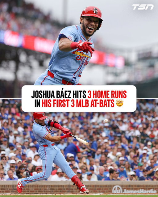 Joshua Báez has THREE HOME RUNS in his first three MLB at-bats 🤯

He becomes the first player in MLB history to hit three home runs in their debut. Is this the greatest MLB debut ever?

🎥: @MLB 