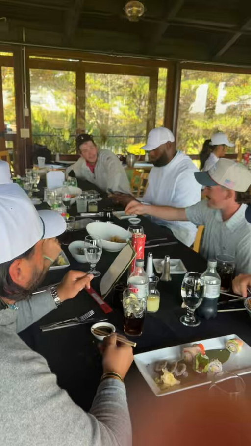 LeBron, Austin Reaves, and Bronny ask Bob when he will break 80 😂

Our guy’s support system is off the charts 📈 