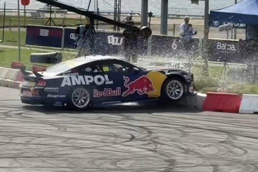 Ford Supercar shunts during Red Bull Showrun

Triple Eight put the strength of its front bumper to the test during the Red Bull Showrun at Riga, Latvia overnight.

#Supercars #RepcoSC

➡️ https://speedcafe.com/supercars-news-2026-triple-eight-ford-mustang-crash-red-bull-showrun-riga-latvia 