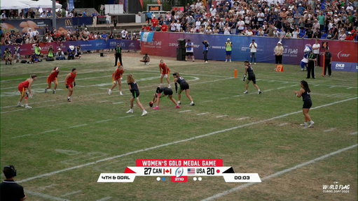 THE CANADIAN WOMEN'S TEAM WINS GOLD AT THE IFAF WORLD FLAG CHAMPIONSHIPS ON THE LAST PLAY OF THE GAME! @NFLCanada 