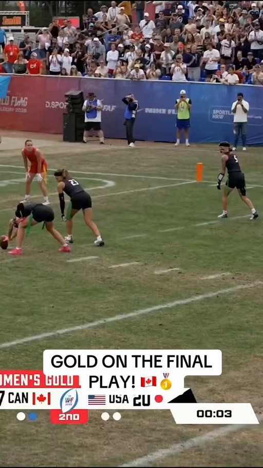 GOLD ON THE FINAL PLAY! 🇨🇦🥇

Canada wins the 2026 IFAF World Flag Championship on the final play of the game! 🏆

(via @NFL ) 