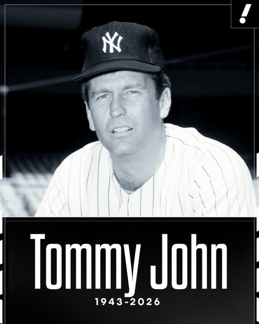 Legendary MLB pitcher Tommy John has died at the age of 83, his agent Mike Maguire announced in a statement.

John pitched in the majors for 26 seasons and is the namesake of "Tommy John Surgery," which has become a common corrective elbow procedure that has helped continue the careers of countless pitchers and athletes across all sports.