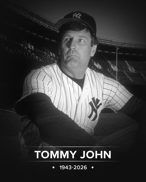 MLB legend Tommy John passes away at age 83. 
