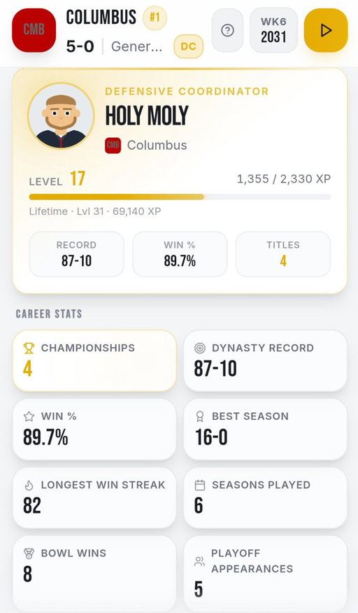 If you’re a CFB fan, you need to try this.

Gridiron Coaching — build your entire career as a college football coach.

🏈 Recruiting
🔄 Transfer portal
💼 Coaching carousel
🏆 Playoffs
📈 Program building

FREE on iOS & Android.

This game deserves way more attention 👇

https://t.co/wsRX6BIQug