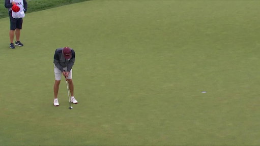 Dead center! 

@FSUGolf's Jack Whaley now 3 up after his 4th birdie on the second 18. 