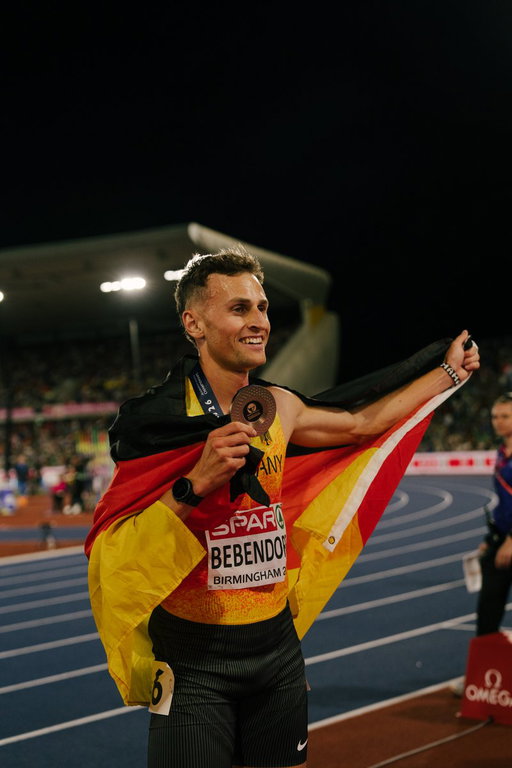 Karl Bebendorf soars to bronze in Birmingham. 🥉

Flying over the final water jump and into a blazing sprint finish, Bebendorf stopped the clock at 8:26.65 to claim third in the 3000m Steeplechase. 🇩🇪

#DreamOn 