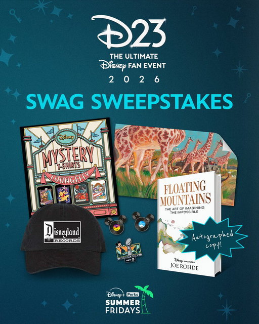 Bring home the magic of #D23: The Ultimate Disney Fan Event with our epic @DisneyD23 Swag Sweepstakes! ✨ Enter daily until August 28: https://t.co/3XJaT1QVkg 