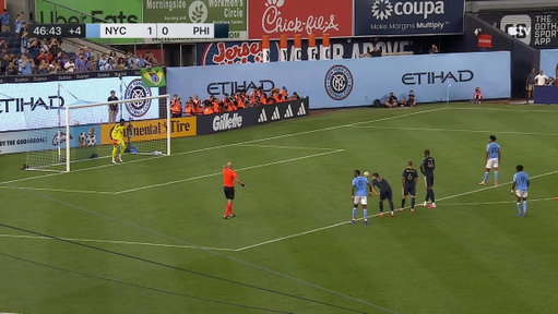 Luighi marks his MLS debut with his first goal! 👊

New York City double its lead just before half. 