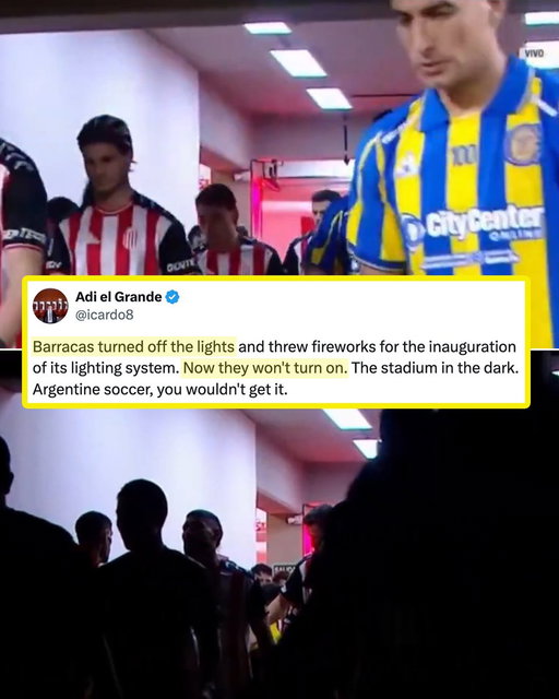 LIGHT SHOW LETDOWN 😳

A match between Barracas and Rosario Central was delayed 30 minutes on Sunday, due to the host’s new LED system malfunctioning 🫣

As players marched onto the field, the lights cut for a fireworks display. Unfortunately, the electrical panel shut down, and the lights didn’t turn back on 😅

The game began after a 30-minute delay, and Rosario Central went on to win the match 😬