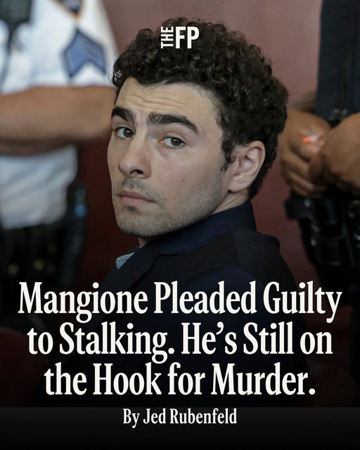 Luigi Mangione pleaded guilty in federal court on Friday, admitting that he shot and killed UnitedHealthcare CEO Brian Thompson on the streets of Manhattan on December 4, 2024.

Yale law professor @Jed_Rubenfeld writes that the timing of the surprise plea “strongly suggests” that Mangione plans to motion for the dismissal of New York’s murder case on the grounds it constitutes double jeopardy. 

Read his full analysis here: https://t.co/EObxma7e9Y