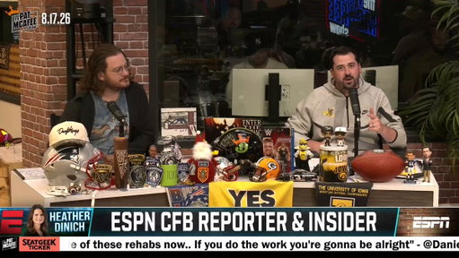 "Penn State is setup for a sneaky College Football Playoff run because of their schedule..

I can't believe that Tennessee is ranked to start the season" ~ @CFBHeather #PMSLive 