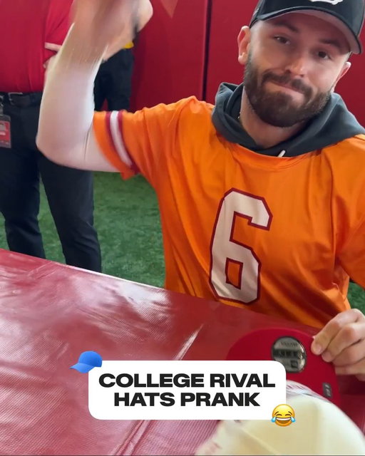 Rage baiting our players with college rival hats 🧢😂 