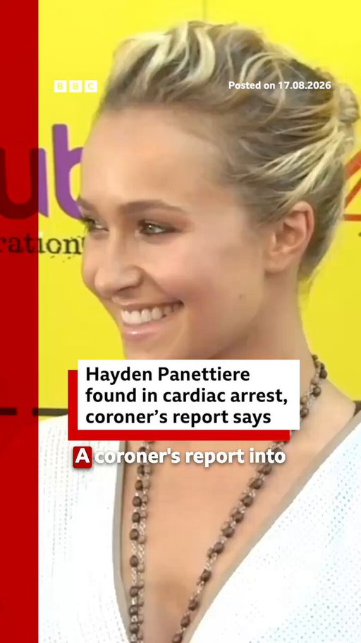 US actress Hayden Panettiere was found in cardiac arrest by emergency services, according to a coroner’s report. Read more: https://t.co/KC40dX48hQ 