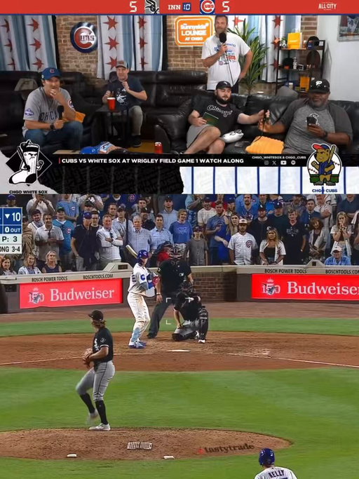 Cubs fans vs Sox fans reactions are so real😭😭 