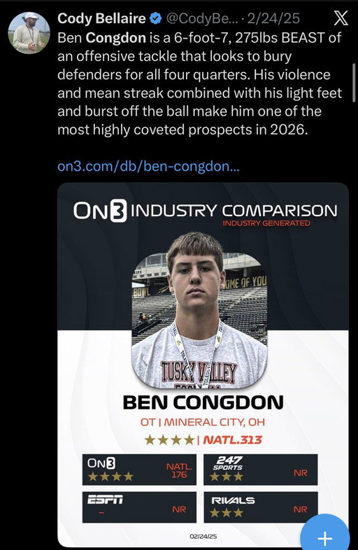 Ben Congdon Industry Comparison: https://t.co/COikvaUPxI 