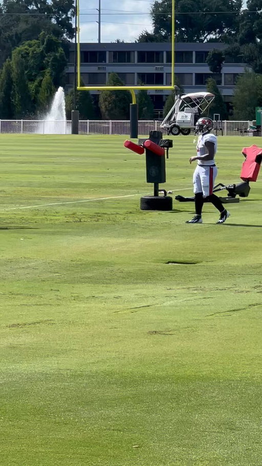 Rueben Bain Jr. putting in extra work about an hour after practice is done 😮‍💨  