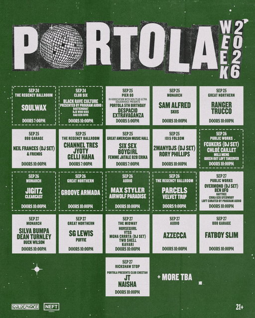 Portola Week 5: Still Portola, Still Week 🦝 Pass holder presale starts this Thurs at 12pm PT, remaining tix on sale Friday

Tickets/more info: https://portolamusicfestival.com/portola-week/ 