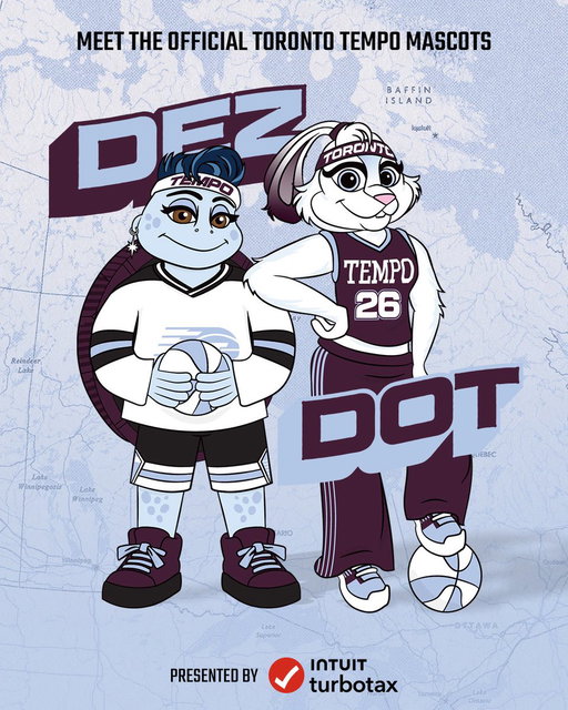 Meet your Official Toronto Tempo Mascots: Dez &amp; Dot. 

Together they are patience and passion, rhythm and speed. 

Official Mascot Reveal presented by @TurboTaxCanada 