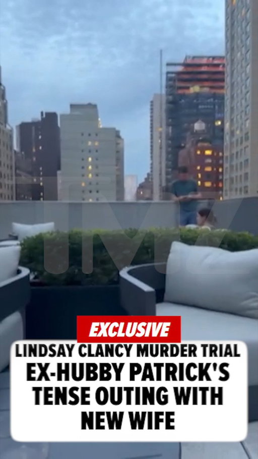 Patrick Clancy spotted with new wife amid ex-wife Lindsay's murder trial. 