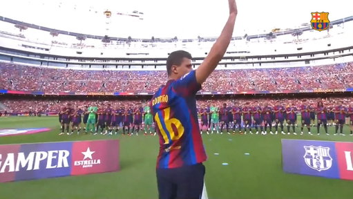 Espectacular ovación del Spotify Camp Nou a RODRIGO 😍🔊 