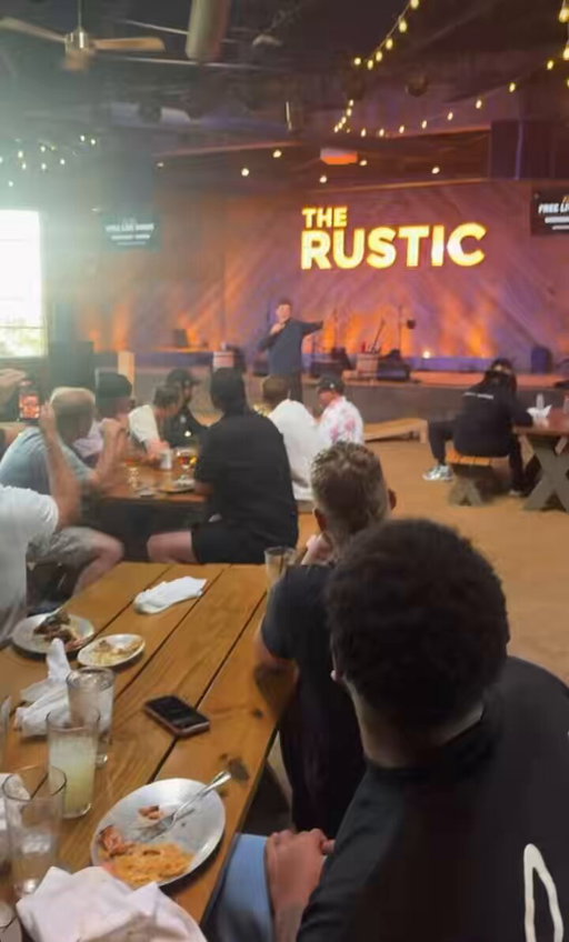 Fernando Mendoza’s performance of “Country Roads” at the Raiders rookie talent show was something 😂😂😂 