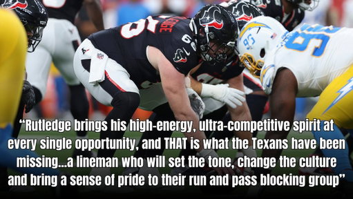 How far can Keylan Rutledge take the Texans' OL this year? 