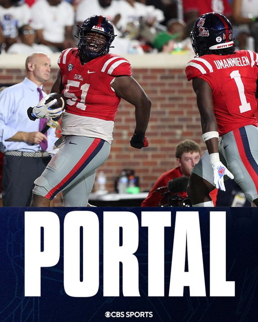 Former Ole Miss star defensive lineman Zxavian Harris is expected to enter the transfer portal, sources tell @CBSSports.

Also hasn’t ruled out a return to Ole Miss, per sources. 6-foot-8, 330-pounder who was an All-SEC selection last season. 